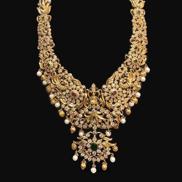 South Indian Necklace Designs Jewelry by Sneha Rateria - Fine Art America