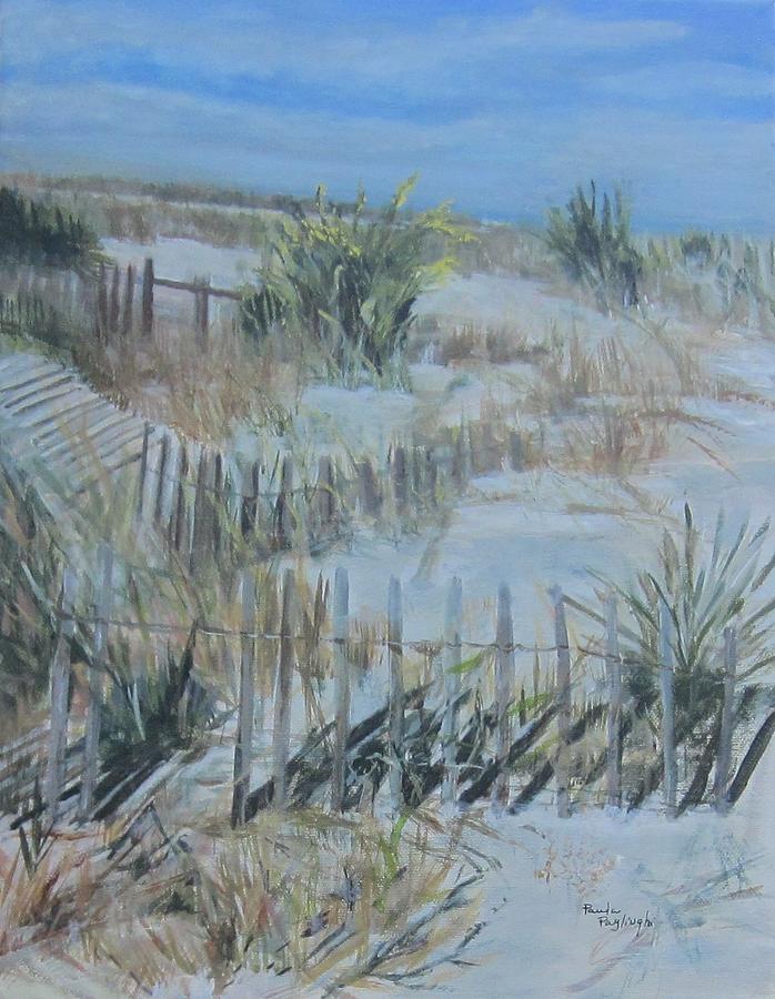 South Jersey Dunes Painting by Paula Pagliughi