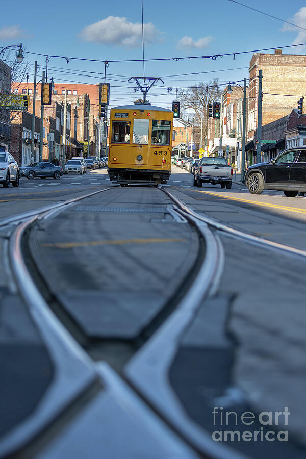 South Main Trolley Photograph by Amy Curtis