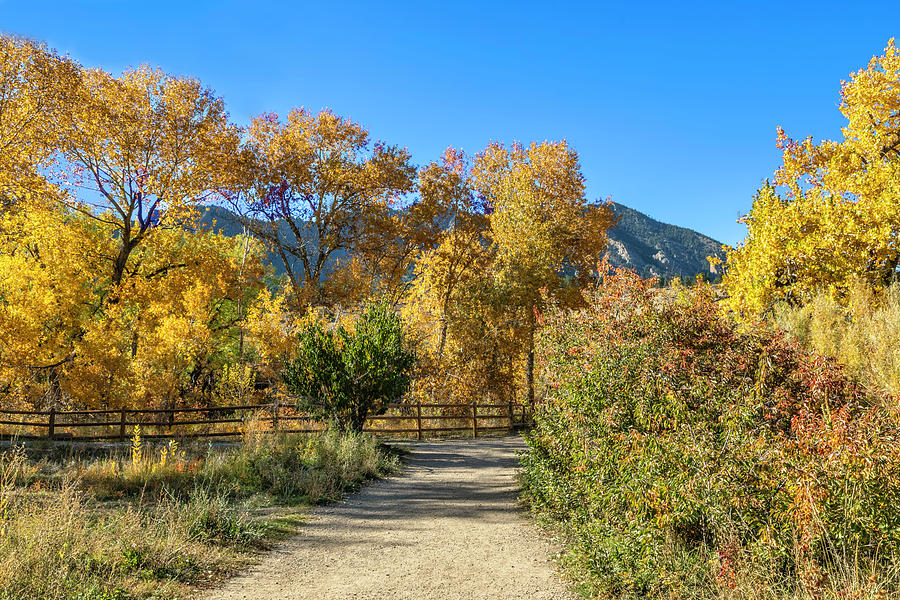 South Mesa Trailhead In The Fall Photograph by Lorraine Baum - Pixels