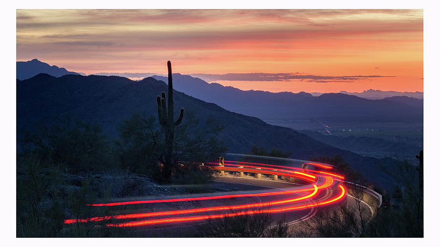 South Mountain Light Trails Photograph By Jon Tyler Webb