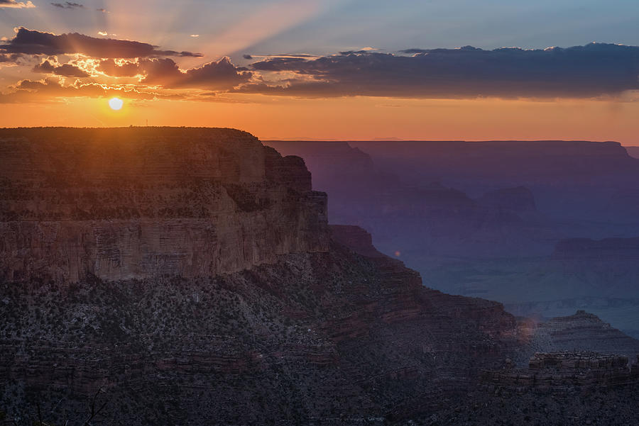 Grand Canyon National Park Photograph - South Rim Sunset by Ralph Vazquez