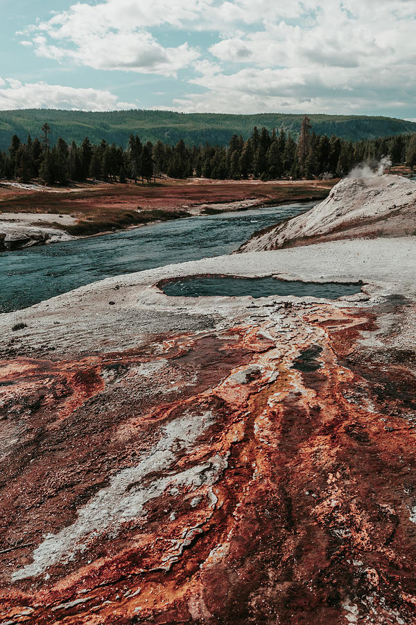 Yellowstone National Park Photograph - South Scalloped Spring by Bella B Photography