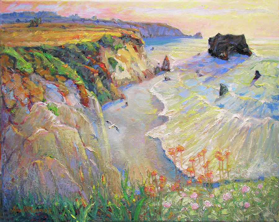 South to Arch Rock Painting by John McCormick