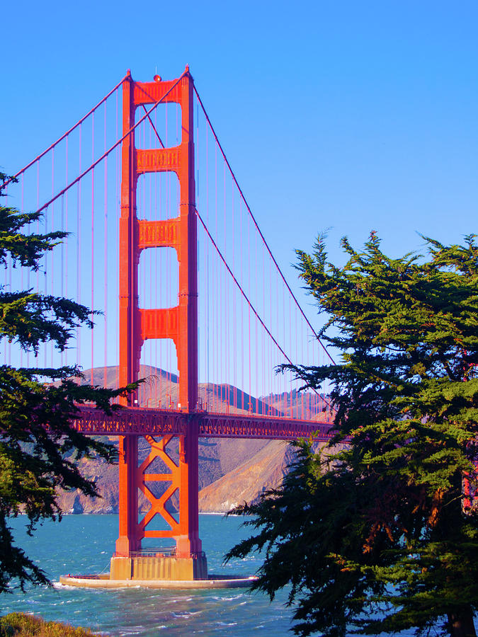 Golden Gate Bridge Photograph - South Tower by Bill Gallagher
