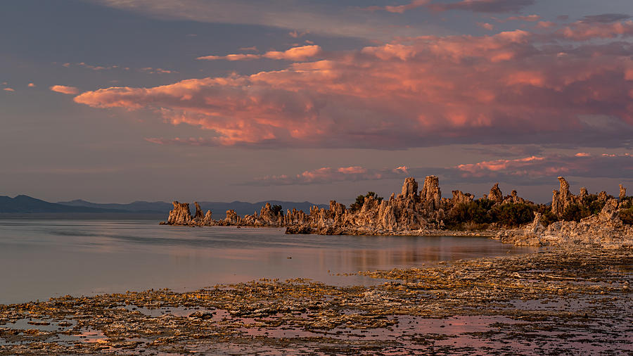 South Tufa at Mono Lake in Sunset Photograph by Alessandra RC