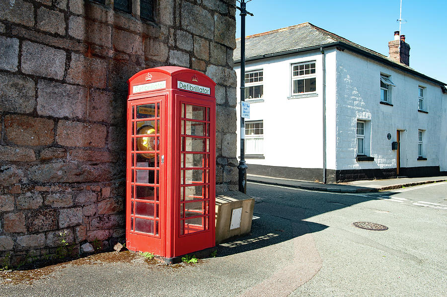 South Zeal Red Telephone Box Dartmoor Photograph by Helen Jackson