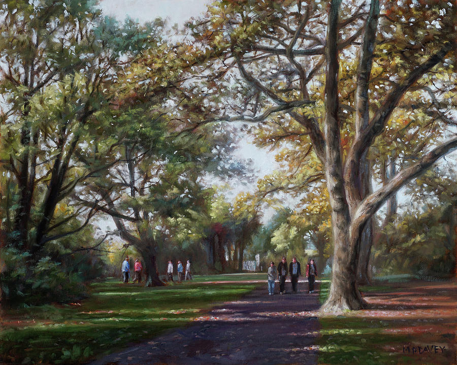 Southampton Common view towards Hill Lane Painting by Martin Davey