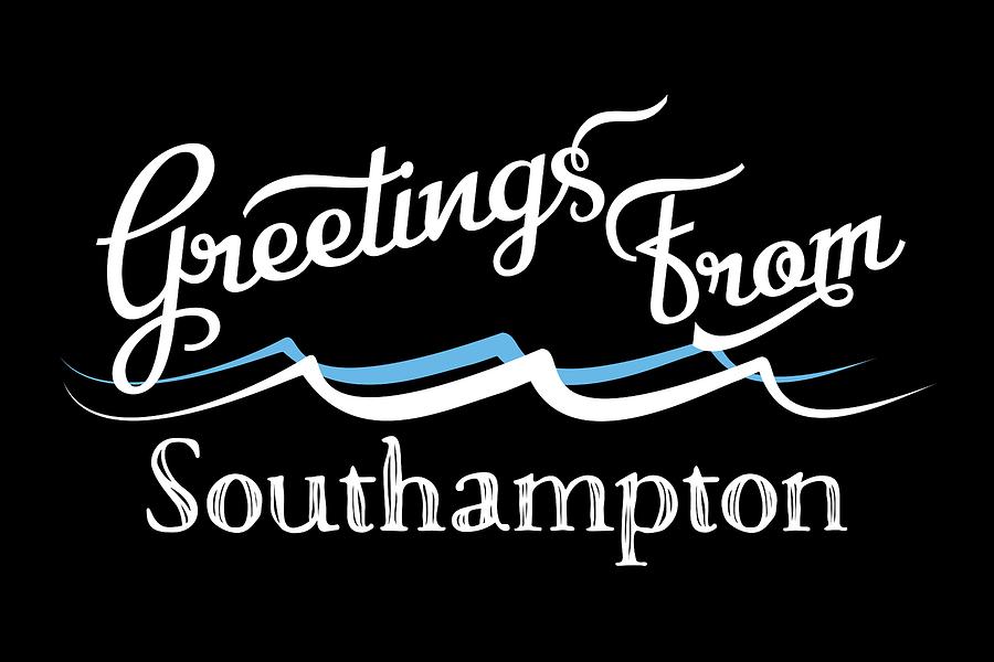 Southampton Digital Art - Southampton New York Water Waves by Flo Karp