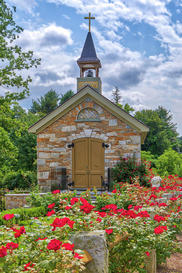 Spring Photograph - Southborough Deerfoot Chapel Burnett House by Juergen Roth