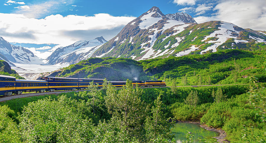 Southbound Alaska Railroad  Photograph by Kyle Lavey