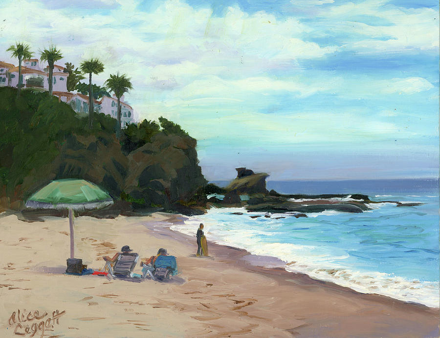 Laguna Beach Painting by Alice Leggett