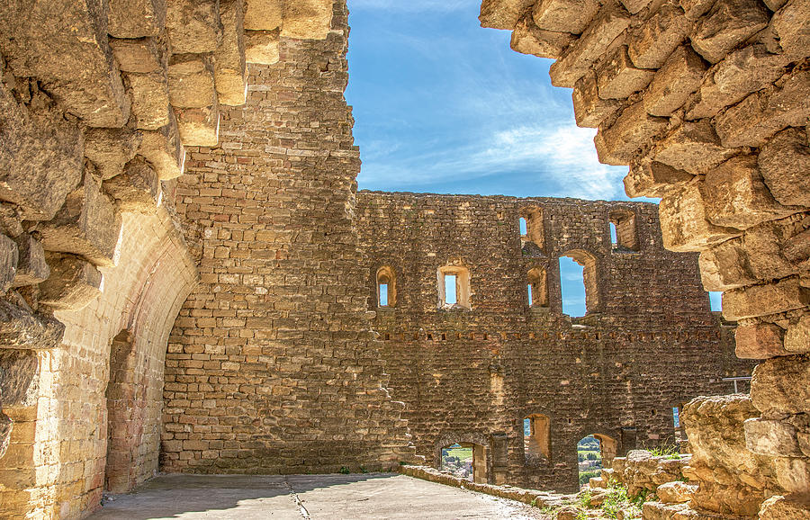 Southern France, Medieval Ruins in Wine Country Photograph by Marcy Wielfaert