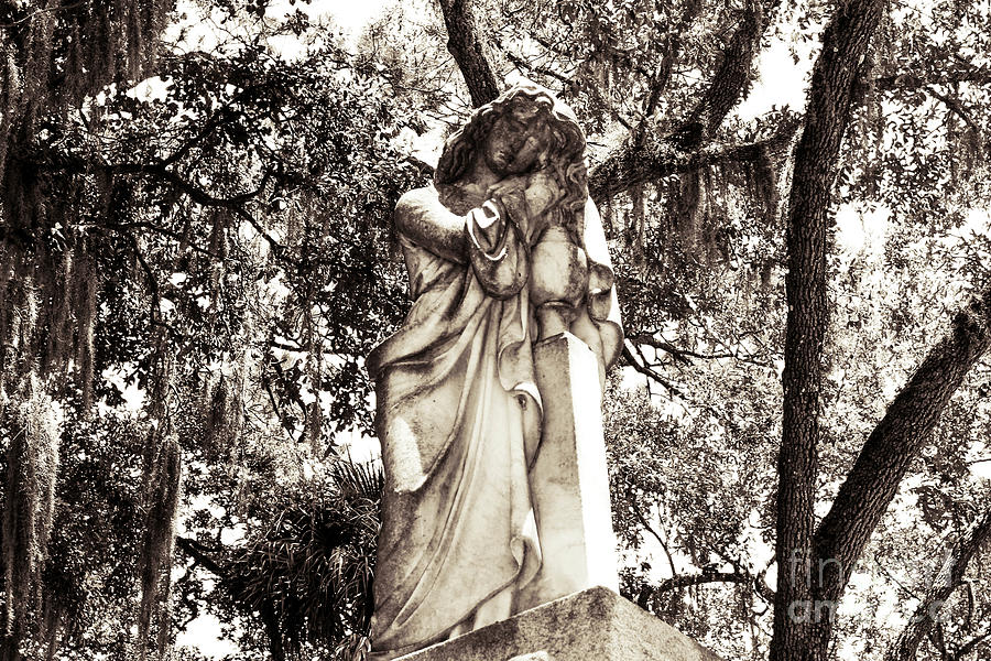 Southern Girl at Bonaventure Cemetery in Savannah Photograph by John Rizzuto
