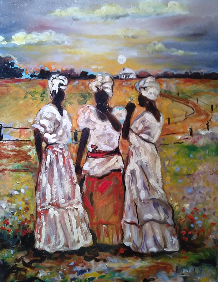 Southern girls Painting by Emery Franklin