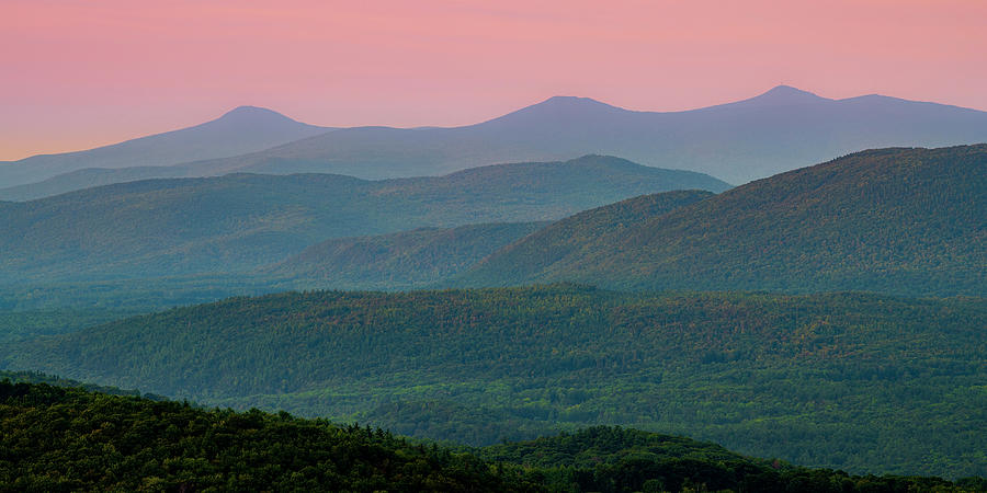 Southern Green Mountains At Sunset Photograph by Alan L Graham