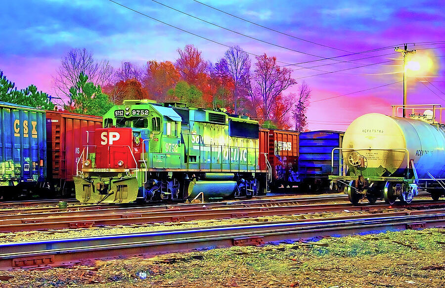 Southern Pacific GP60 9752 @ Dusk Photograph by Joseph C Hinson - Pixels