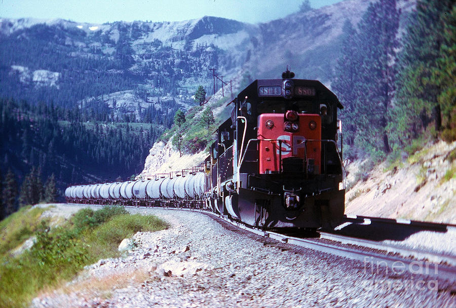 VINTAGE RAILROAD - Southern Pacific SD45 8804 Oil Train Photograph by John and Sheri Cockrell