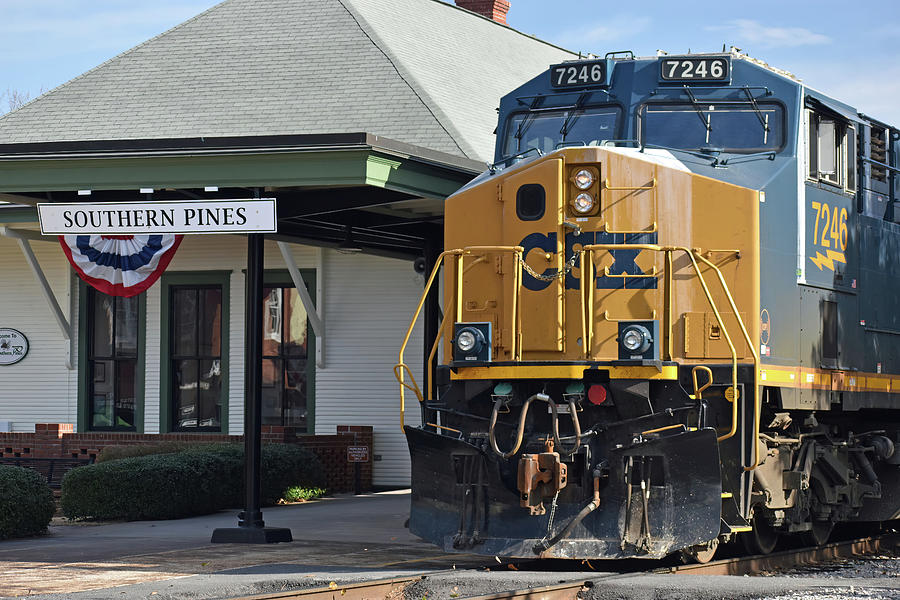 Southern Pines Train Station Photograph by Roberta Byram