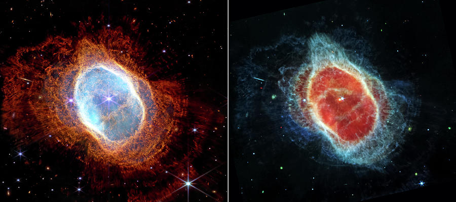 Southern Ring Nebula WEBB Telescope Photograph by Bill Swartwout