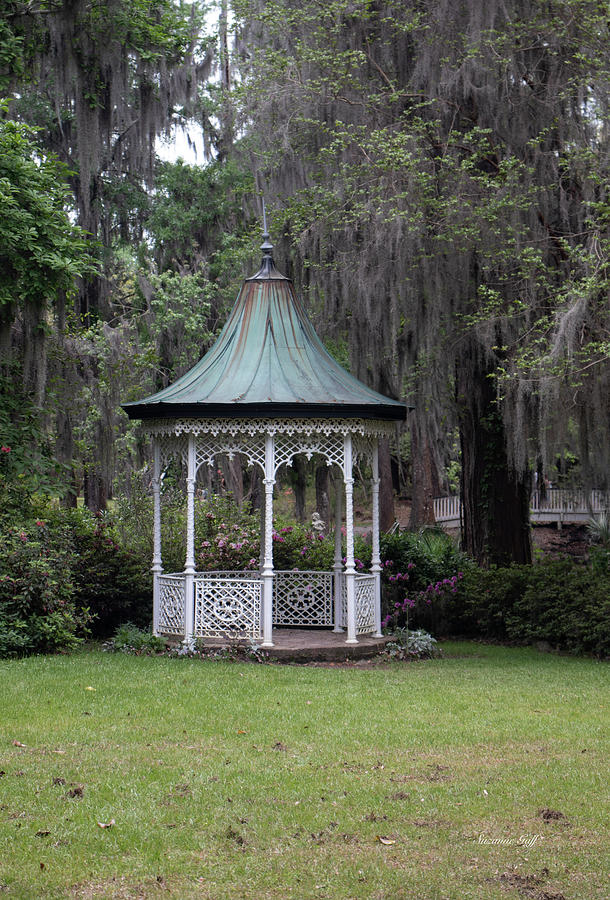 Nature Photograph - Southern Series II- Garden Gazebo by Suzanne Gaff