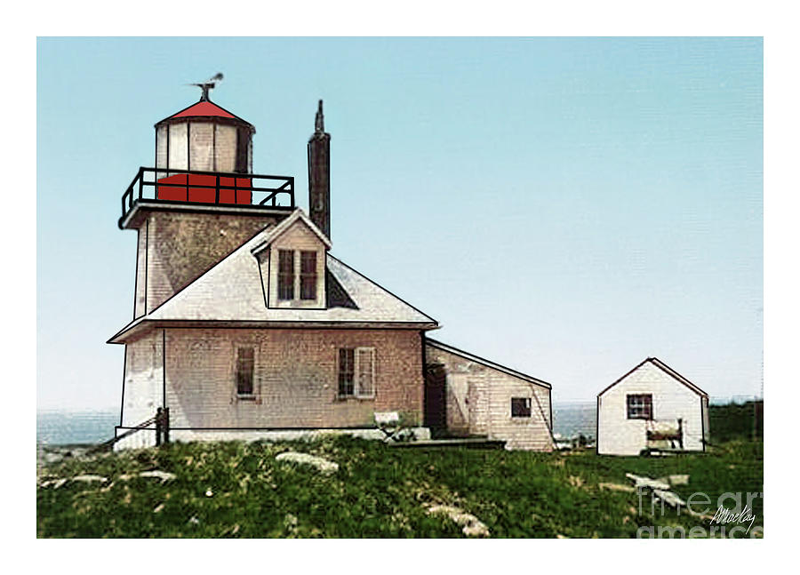 Southern Wolf Island Lighthouse Digital Art by Art MacKay