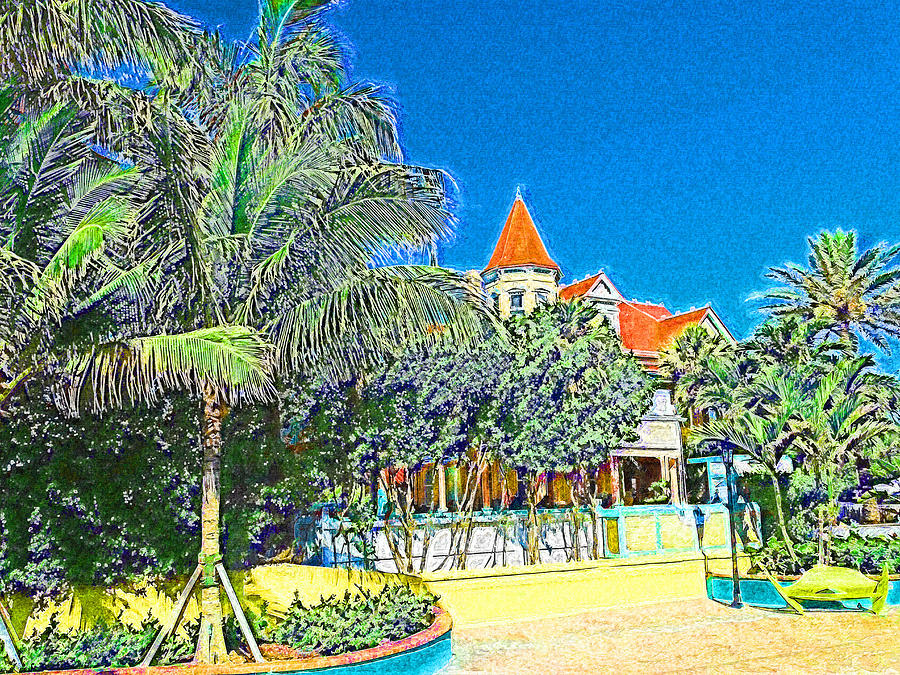 Southernmost Beauty Impressionistic Digital Art by Island Hoppers Art