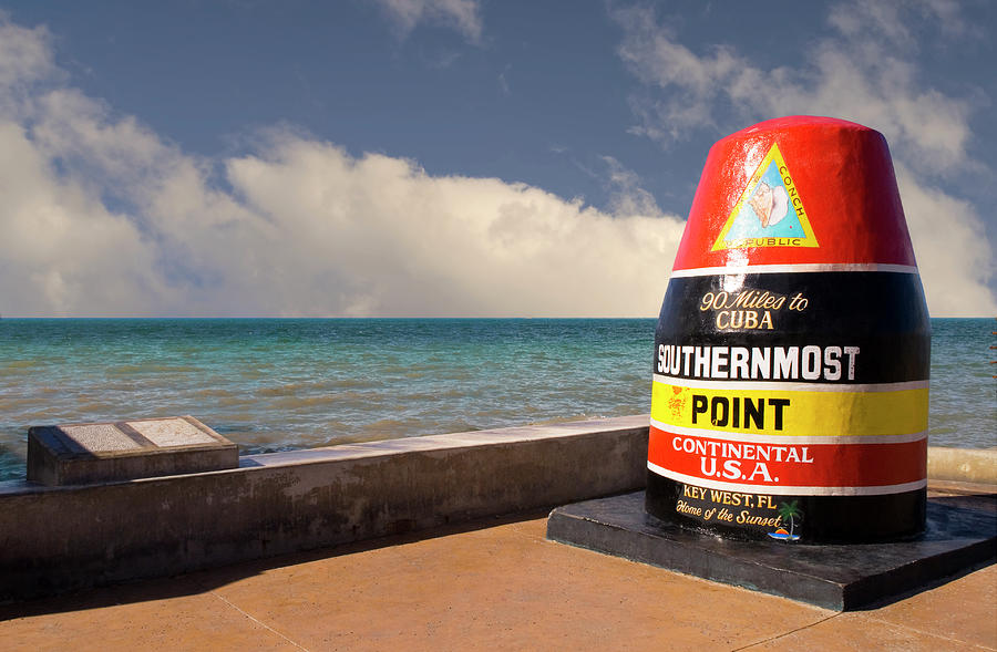 Southernmost Point Key West FL Photograph by Bob Pardue