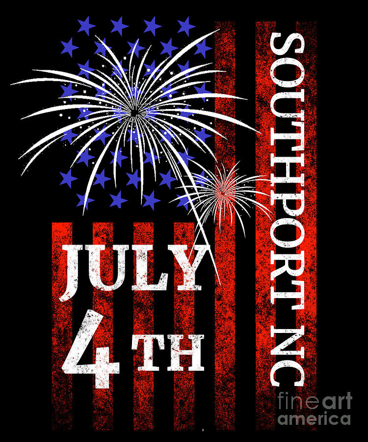 Southport NC 4th of July Independence Day Digital Art by Beth Scannell