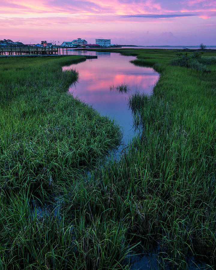 Southport Salt Marsh Siunrise  Photograph by Nick Noble