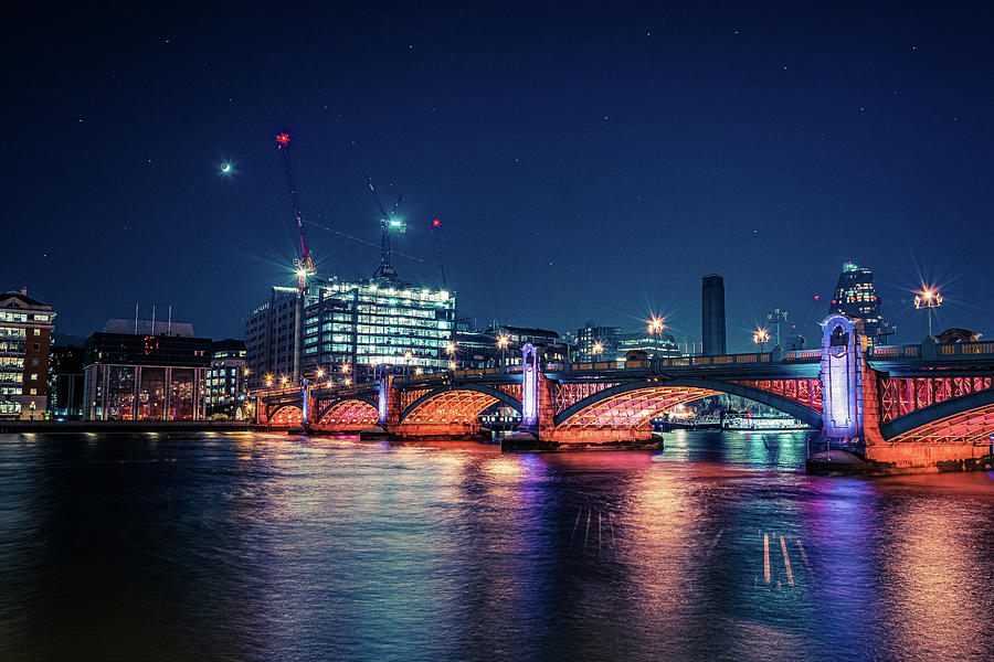 Southwark Bridge London Photograph by Angela Carrion Photography