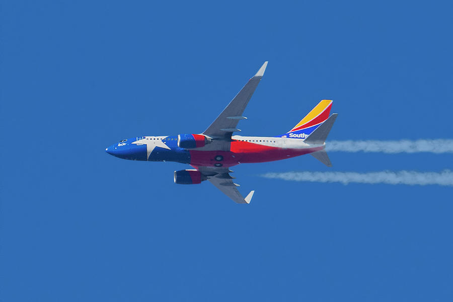 Southwest Airlines Lone Star One Photograph by Erik Simonsen