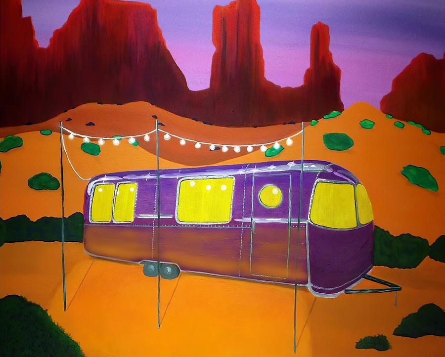 Southwest Contemporary Art - Sedona Twilight Painting by Karyn Robinson