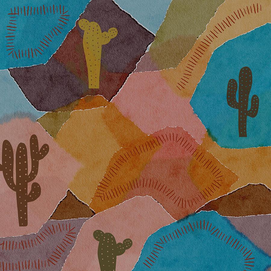 Southwest Desert Digital Art by Bonnie Bruno