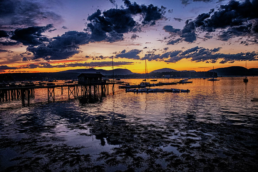 Southwest Harbor Sunset Photograph by Tom Singleton