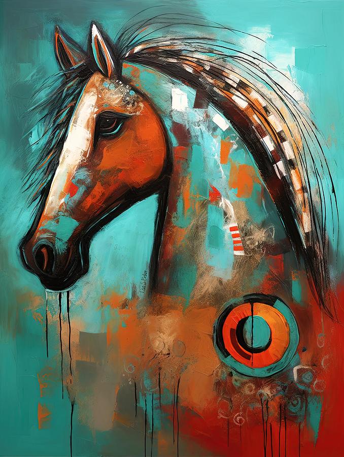 Southwest Horse Digital Art by Lisa S Baker