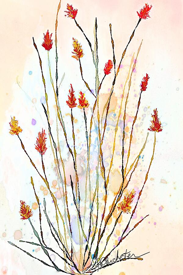 Southwest Icon Ocotillo Art Mixed Media by Barbara Chichester Southwest Icon Ocotillo Art Mixed Media by Barbara Chichester