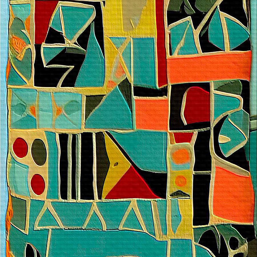 Southwestern Color Blocks III Digital Art by Bonnie Bruno