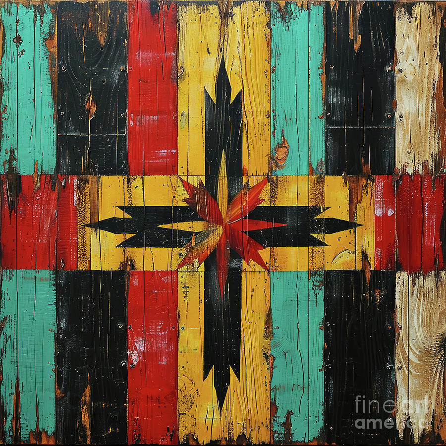 Southwestern Pattern 11 Painting by Tina LeCour