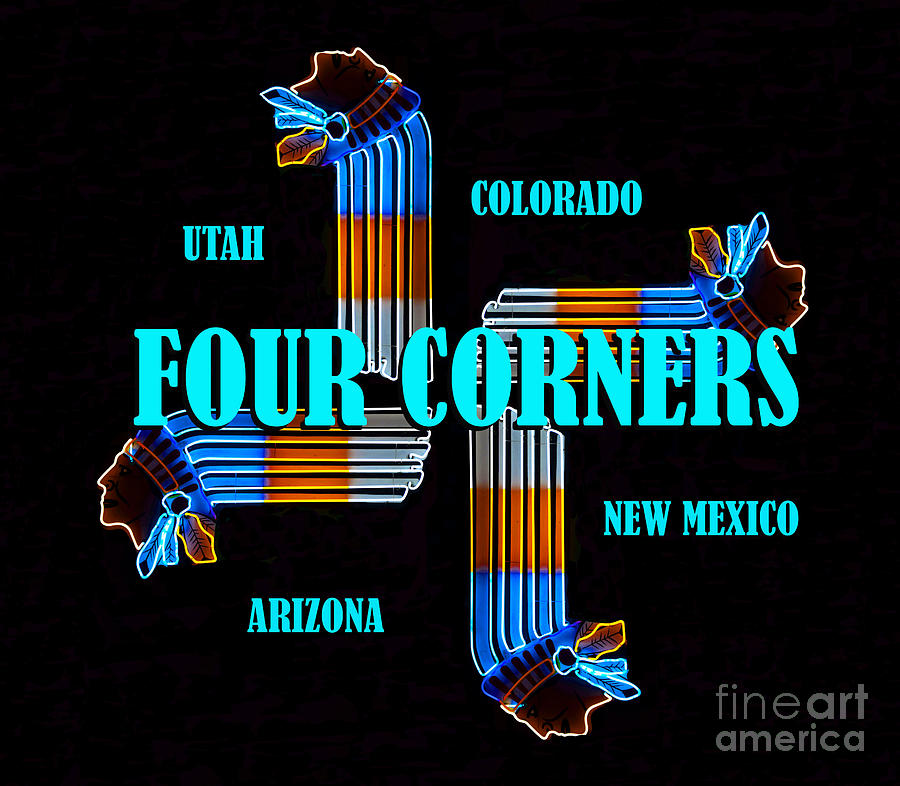 Southwestern US 4 corner states work Mixed Media by David Lee Thompson