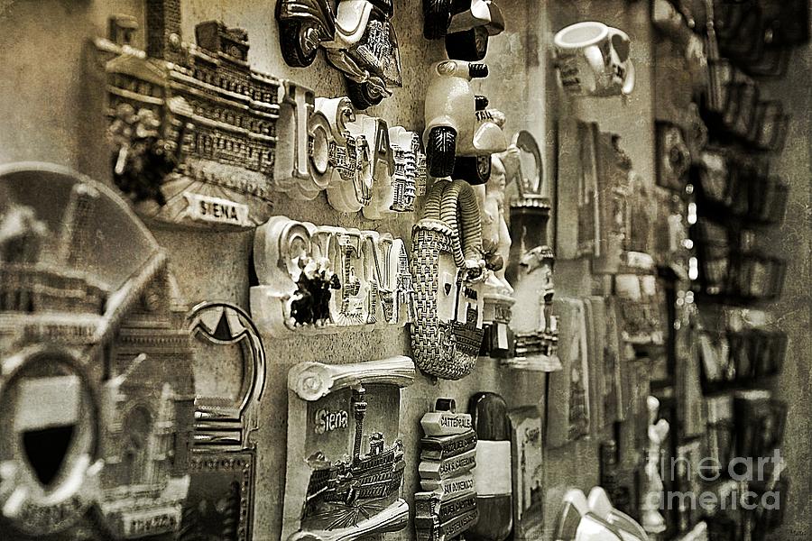 Souvenirs Crafts in Siena  Photograph by Ramona Matei