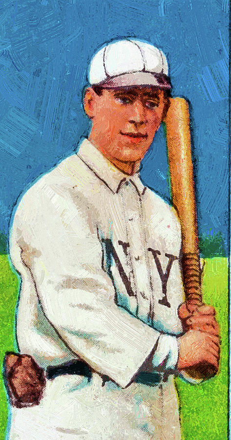 Sovereign Bill Ohara New York Baseball Game Cards Oil Painting Painting