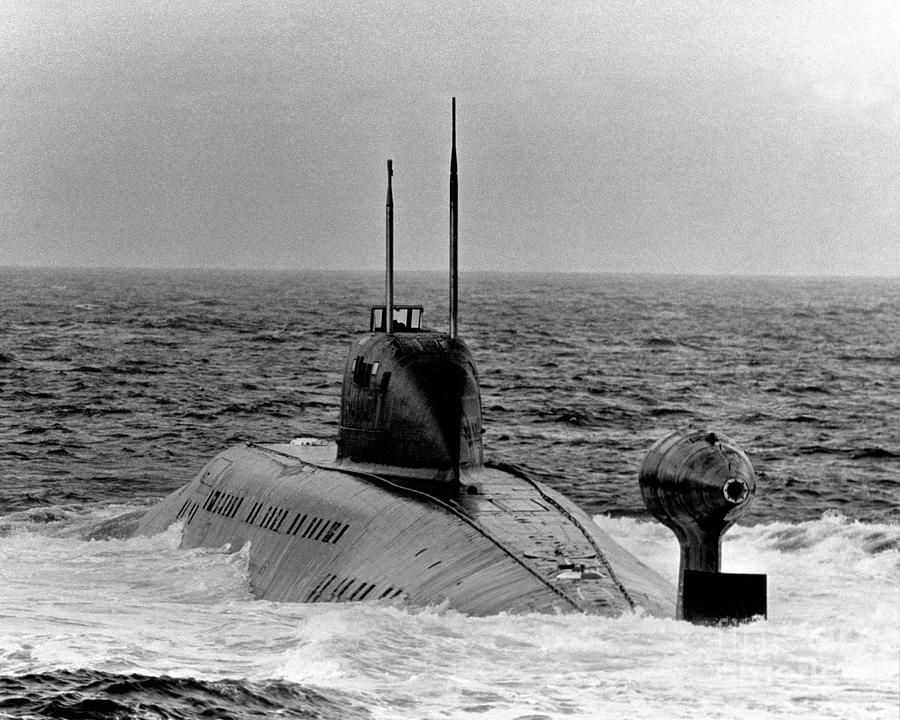 Soviet Nuclear Submarine, 1983 Photograph by Granger