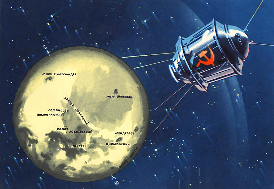 Soviet Spacecraft to the Moon Digital Art by Long Shot
