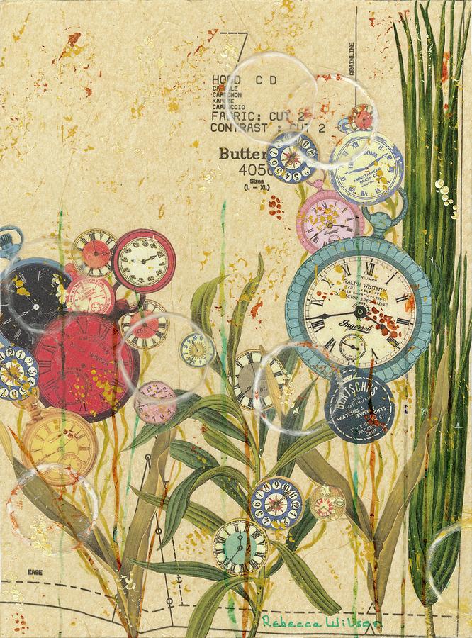 Sowing the Seeds of Time #1 Mixed Media by Rebecca Wilson