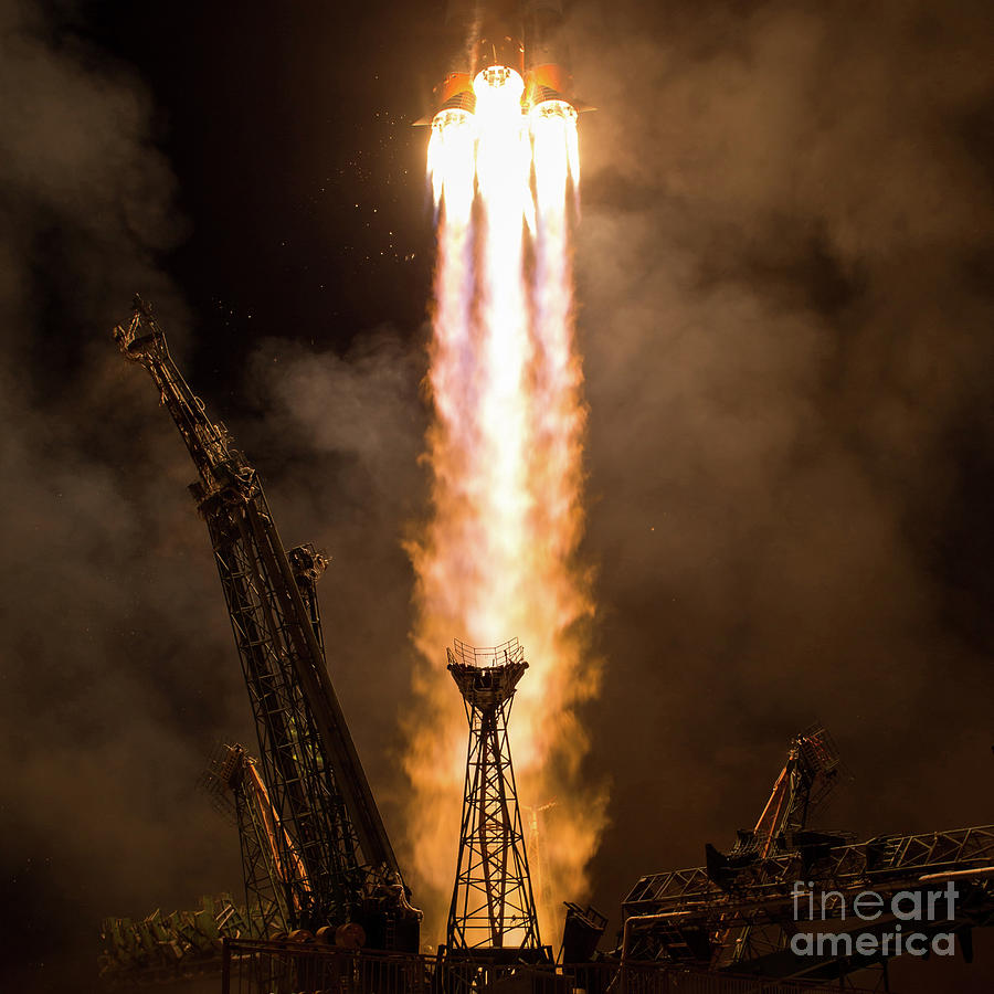 Soyuz Launch, 2017 Photograph By Nasa - Fine Art America