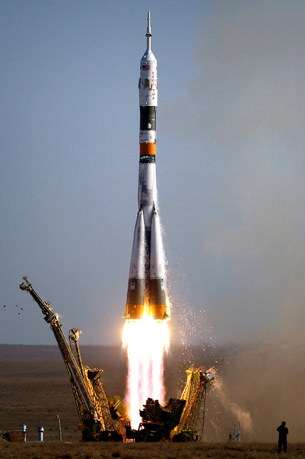 Fantasy Photograph - Soyuz Rocket Launch by Long Shot