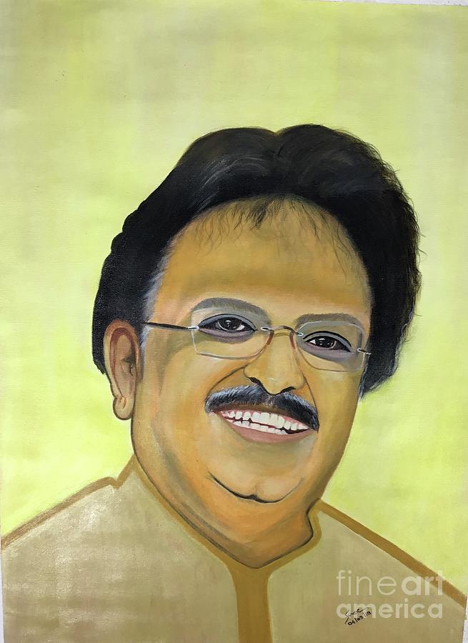 Dr Sri Sp Balasubrahmanyam Painting by Sridhar Reddy Bandi - Pixels