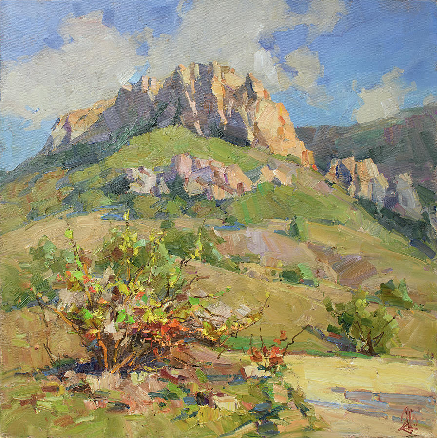 SP3 Eveining in the mountains Painting by Sergey Pozdeev SP3 Eveining in the mountains Painting by Sergey Pozdeev