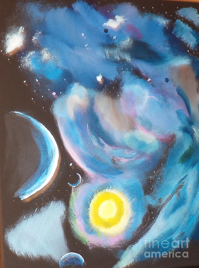 Space 2019 Painting # 239 Painting by Donald Northup